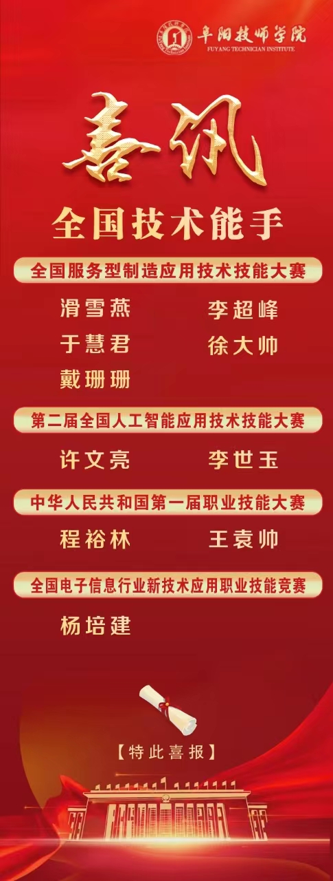 打造新时代大国工匠摇篮！安徽阜阳技师学院8人喜获全国技术能手称号